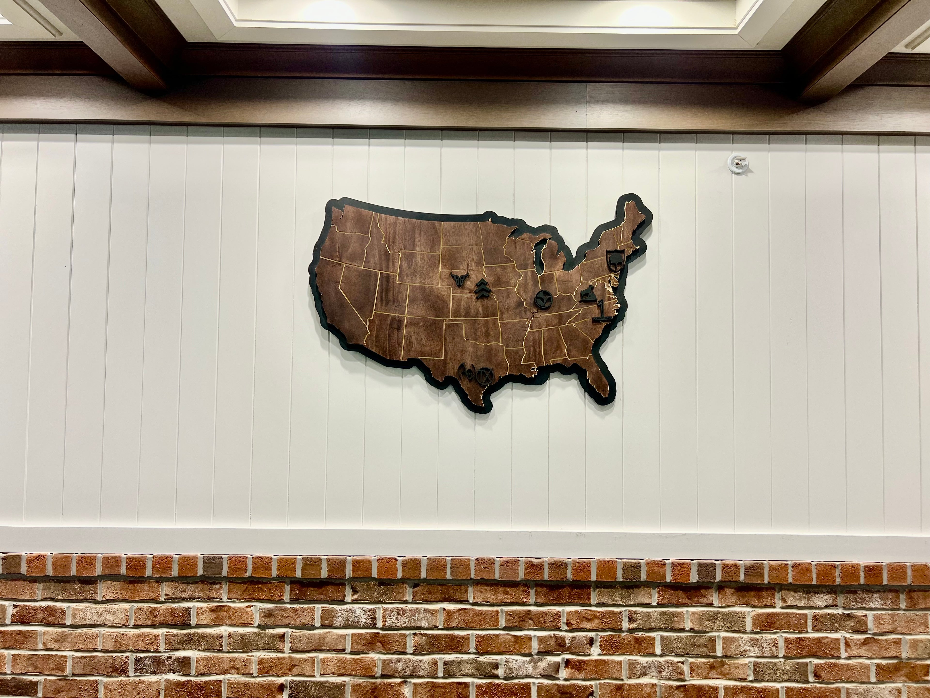 3D United States with Logos