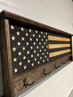 American Flag Coat Rack