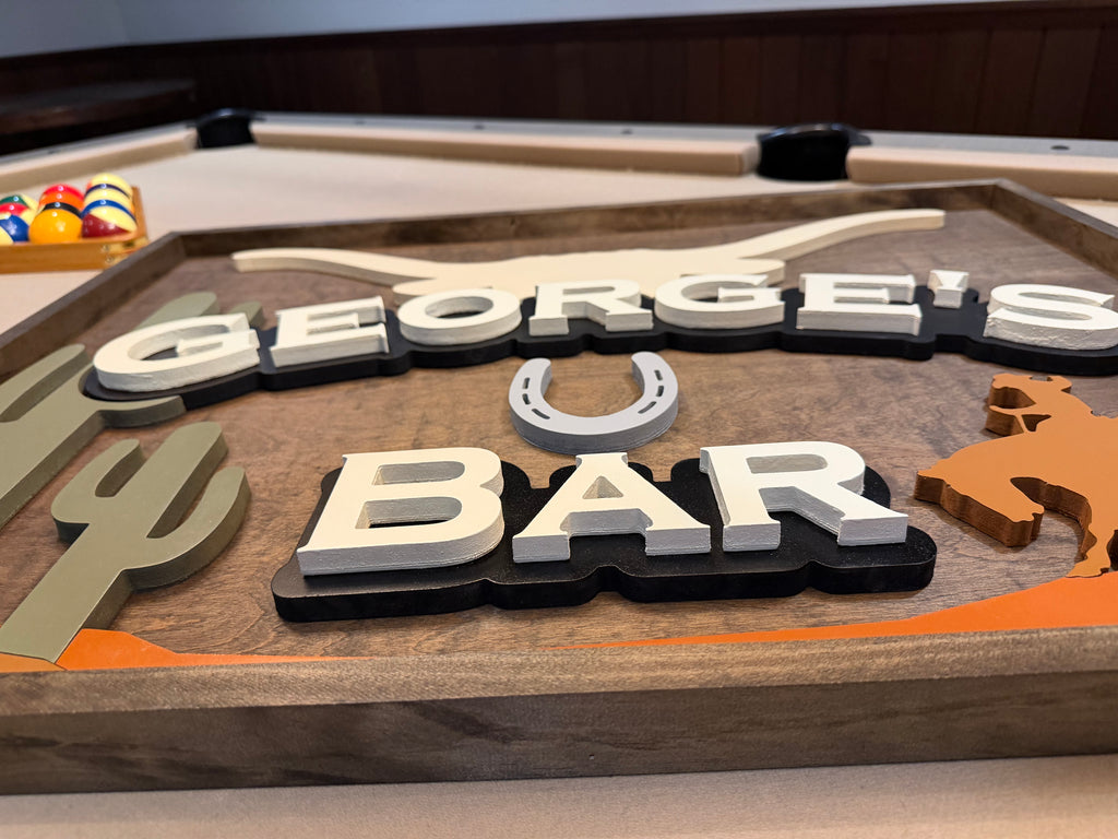 George's Custom Bar Sign
