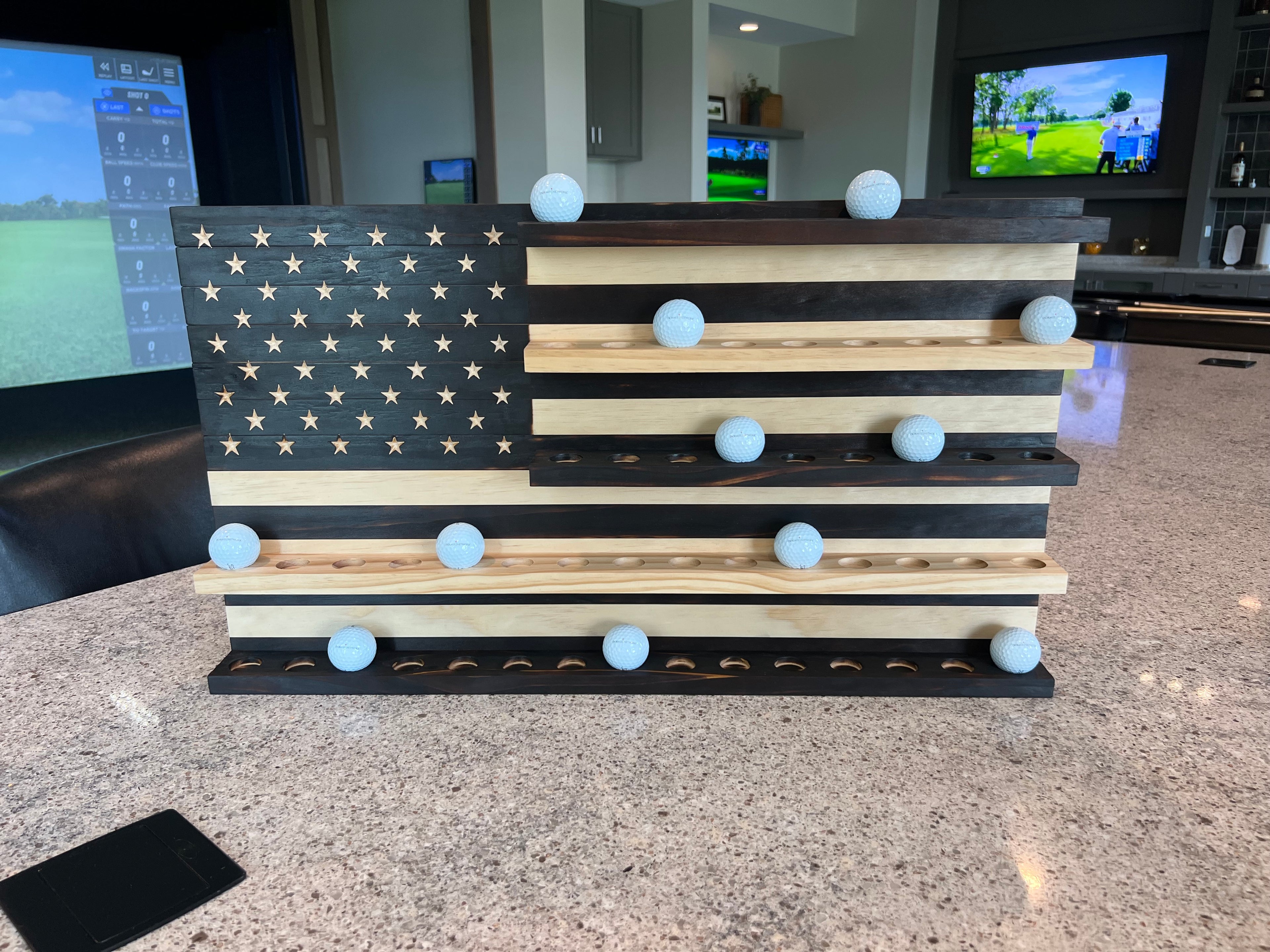 Golf Ball Display Flag